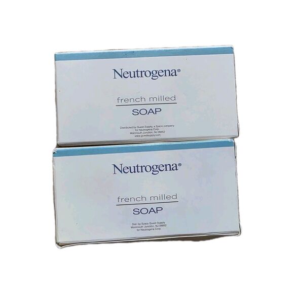 2x Neutrogena French Milled Soap 1 oz Travel Size Hotel Soap Bars Small - Picture 1 of 1